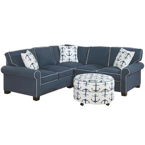 Four Seasons Furniture Alexandria Round Ottomanx1+U725 LSFx1+U725 RSFx1+U25 Wx1 Casual Fully